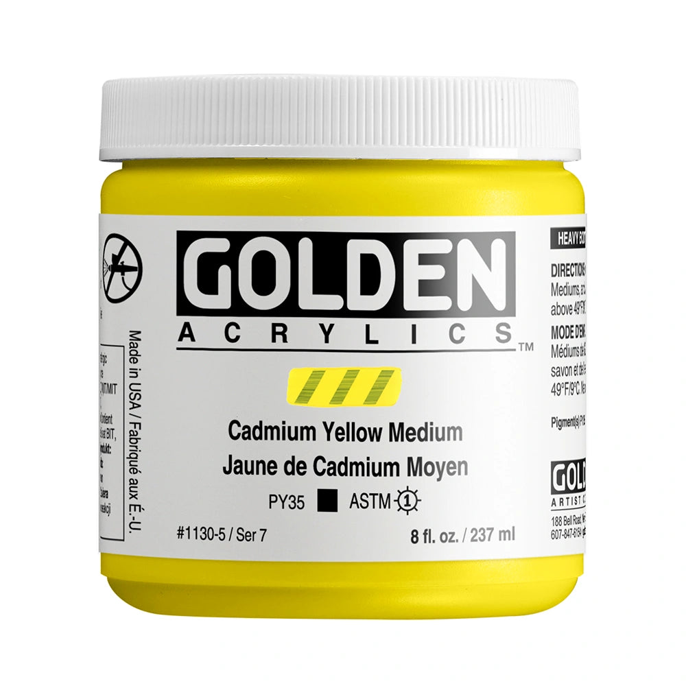 GOLDEN Heavy Body Acrylics 235ml C.P. Cadmium Yellow Medium
