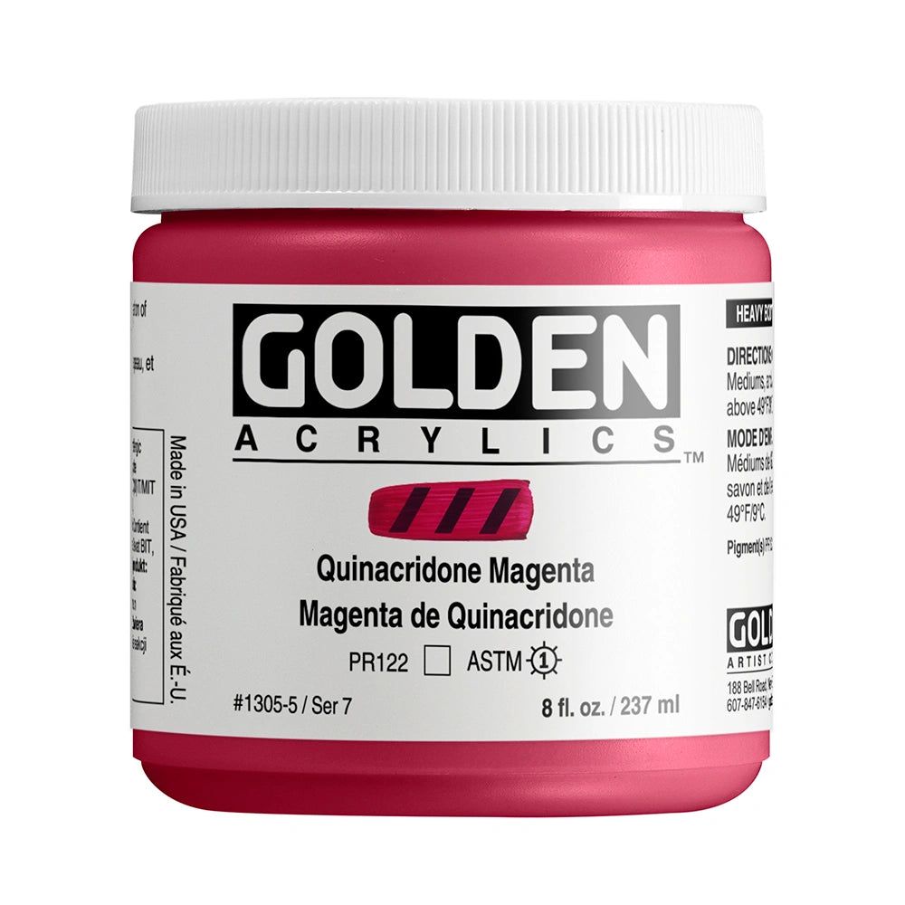 GOLDEN Heavy Body Acrylics 235ml Quinacridone Magenta