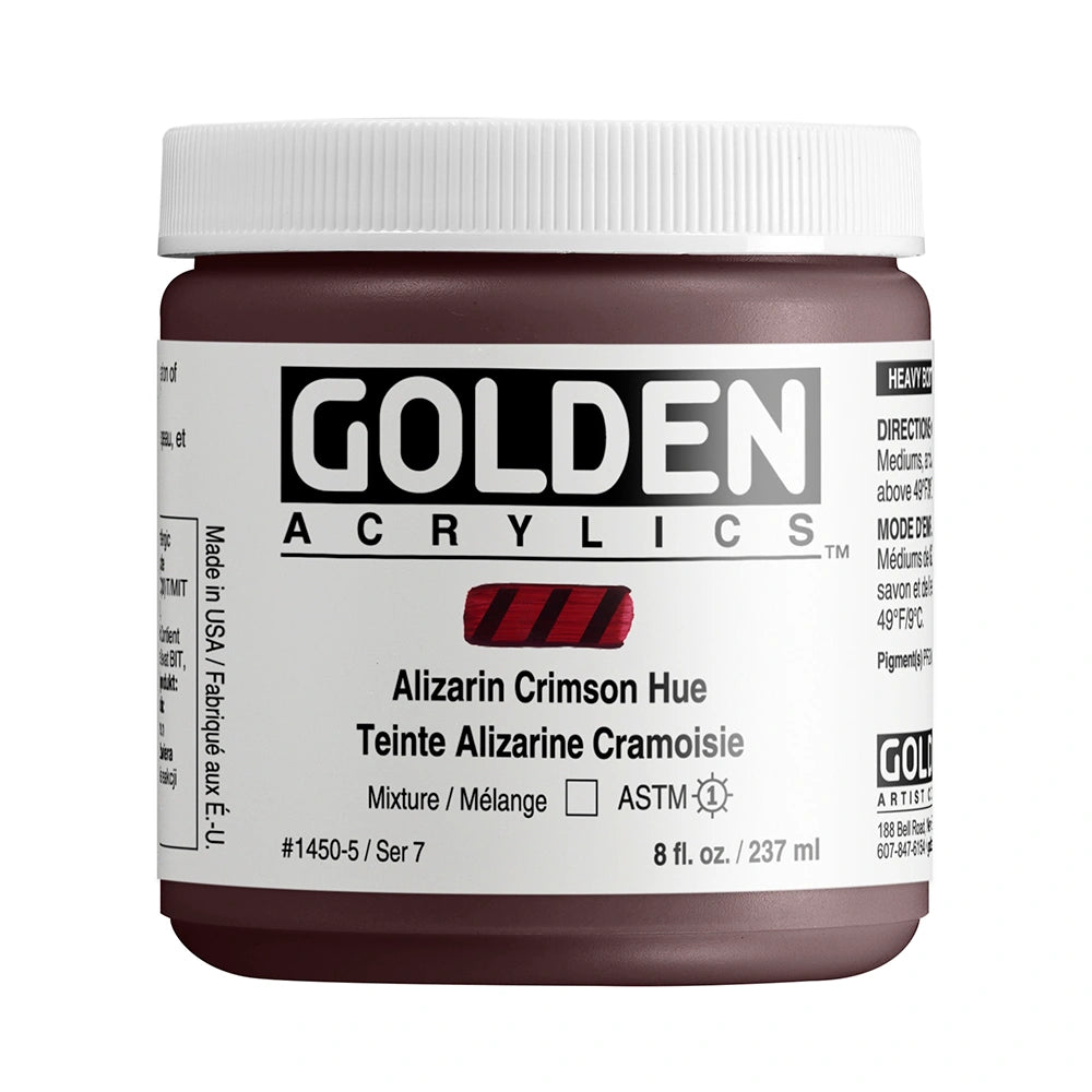 GOLDEN Heavy Body Acrylics 235ml Alizarin Crimson Hue