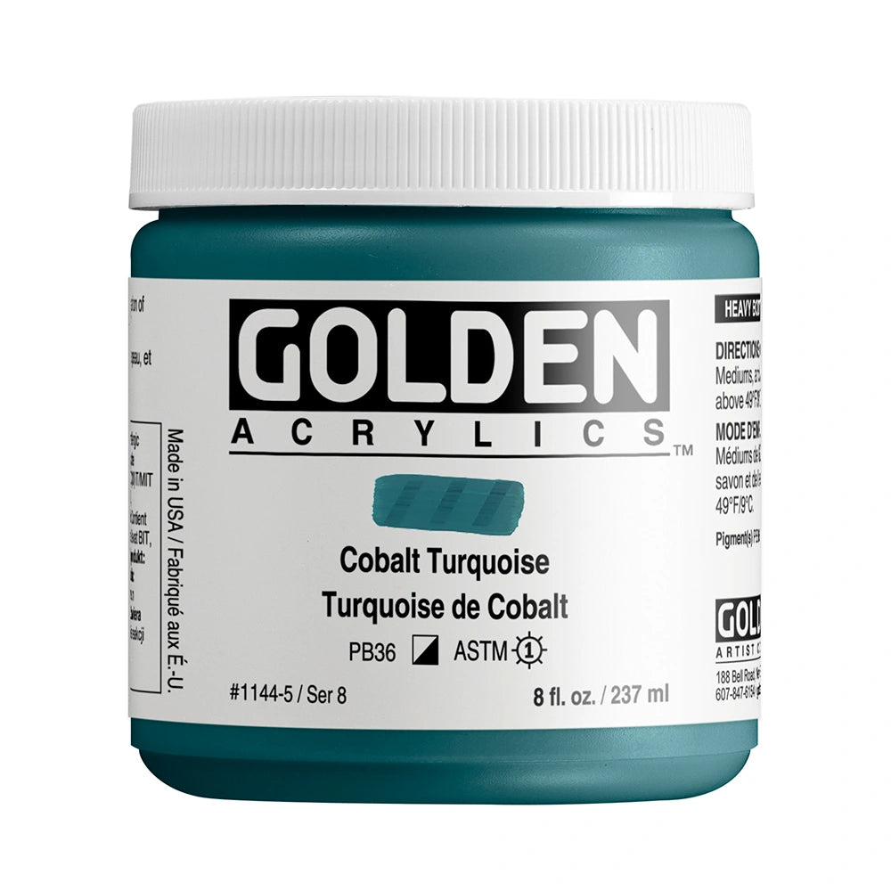 GOLDEN Heavy Body Acrylics 235ml Cobalt Turquoise