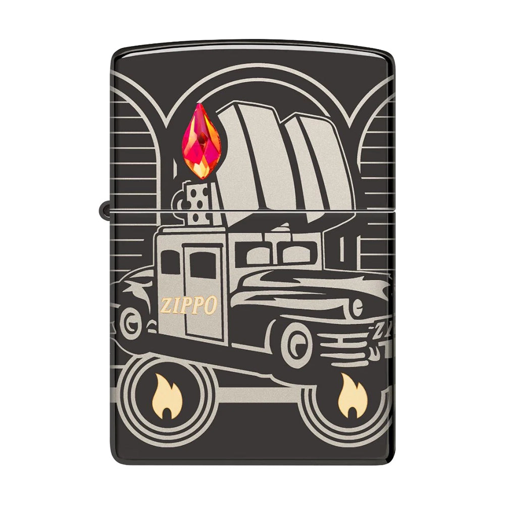 ZIPPO Lighter Zippo Car 75th Anniversary Limited Edition High Polish Black