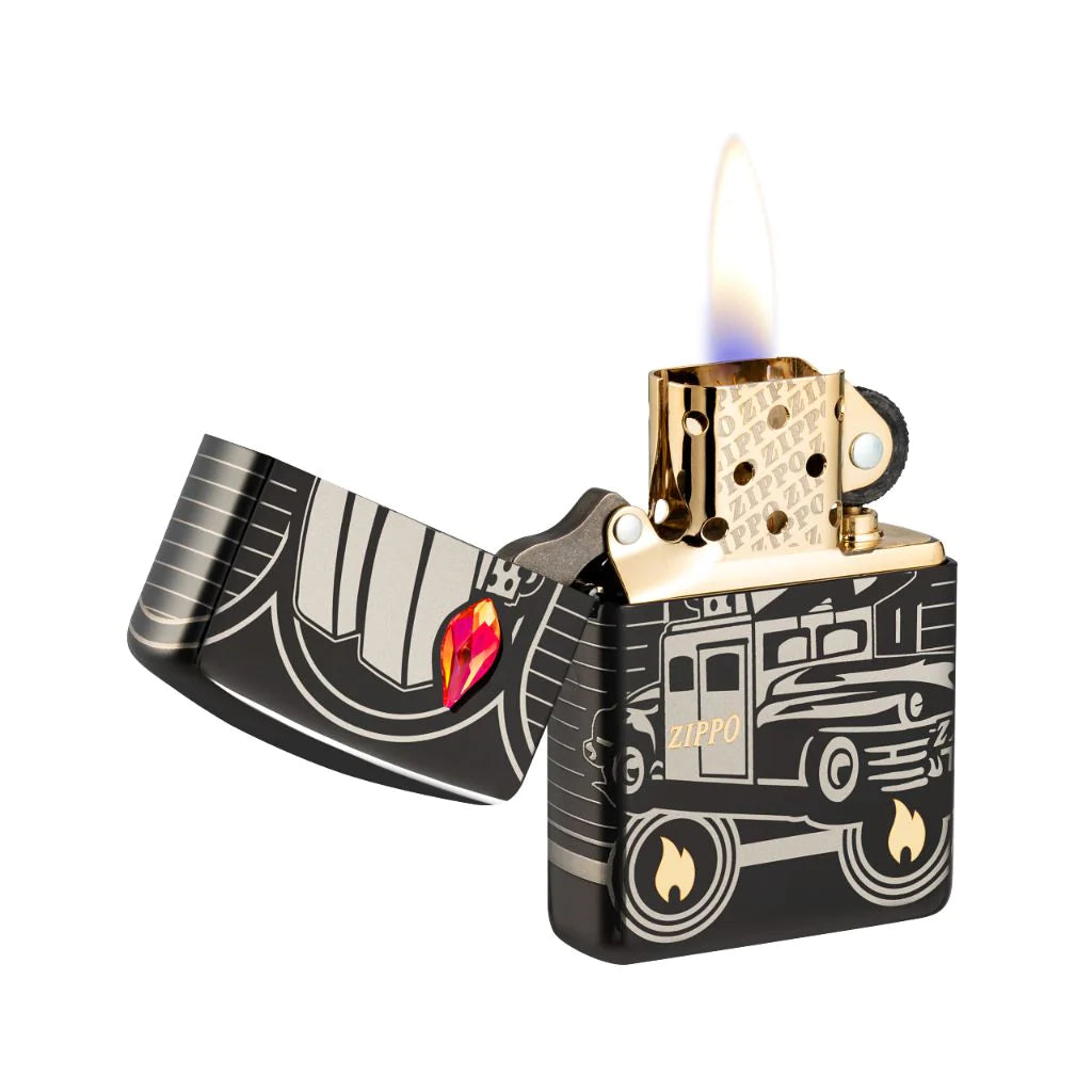 ZIPPO Lighter Zippo Car 75th Anniversary Limited Edition High Polish Black