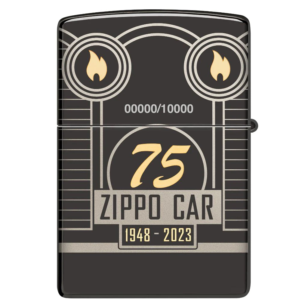 ZIPPO Lighter Zippo Car 75th Anniversary Limited Edition High Polish Black