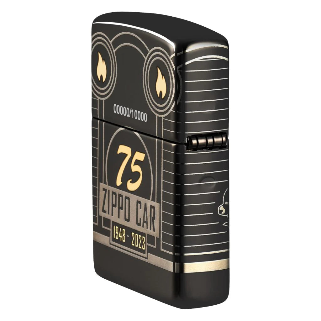 ZIPPO Lighter Zippo Car 75th Anniversary Limited Edition High Polish Black