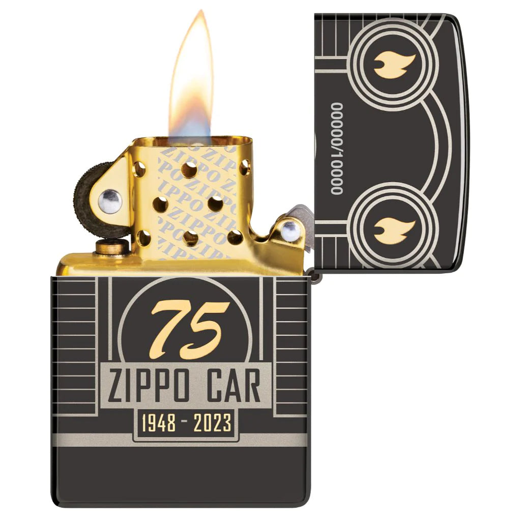ZIPPO Lighter Zippo Car 75th Anniversary Limited Edition High Polish Black
