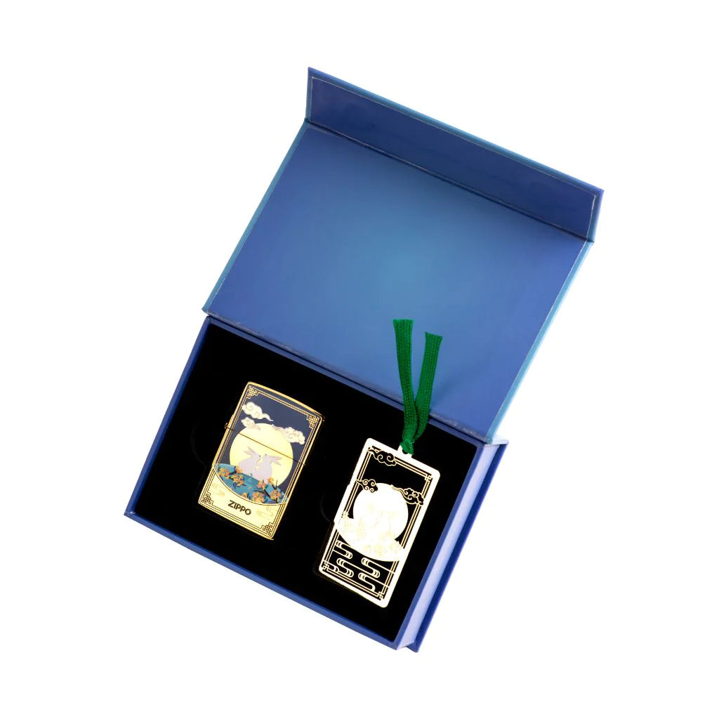 ZIPPO Lighter Moon Rabbit and Clouds
