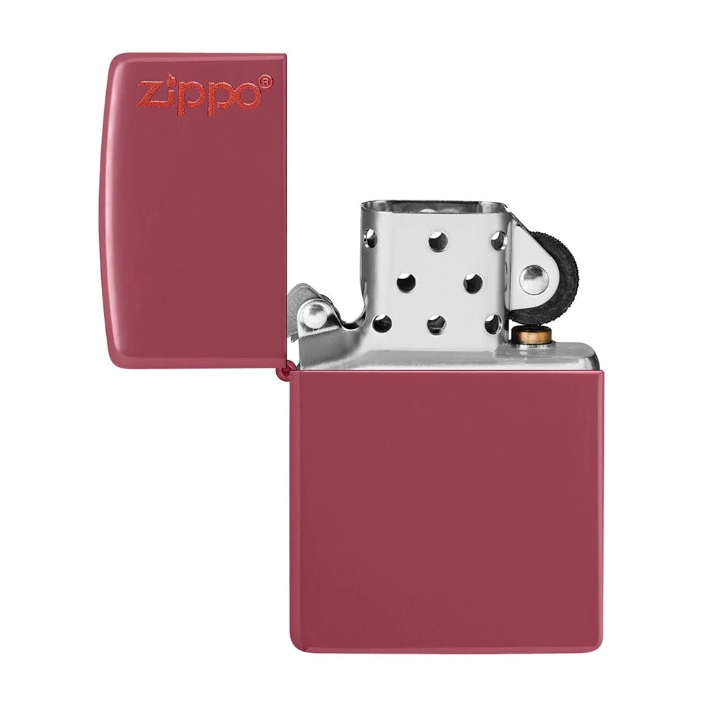ZIPPO Lighter Red Brick with Zippo Logo