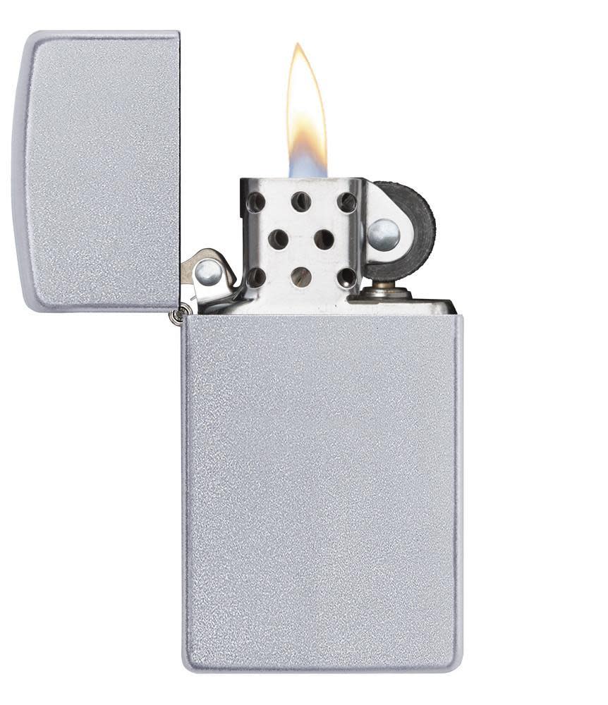 ZIPPO Lighter Slim Satin Chrome