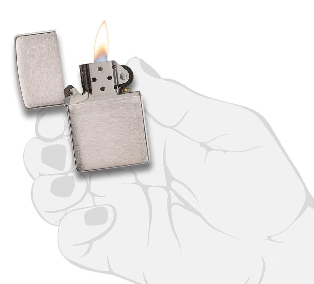 ZIPPO Lighter Brush Finish
