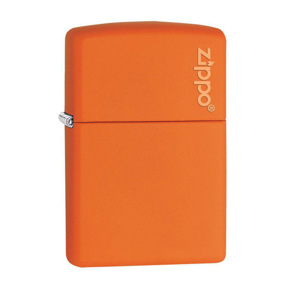 ZIPPO Lighter Orange Matte with Zippo Logo
