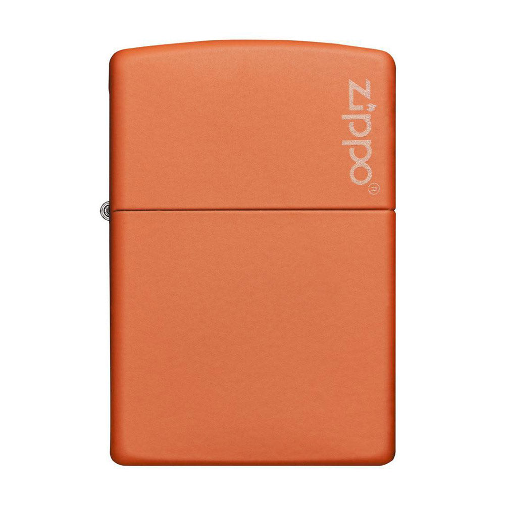 ZIPPO Lighter Orange Matte with Zippo Logo