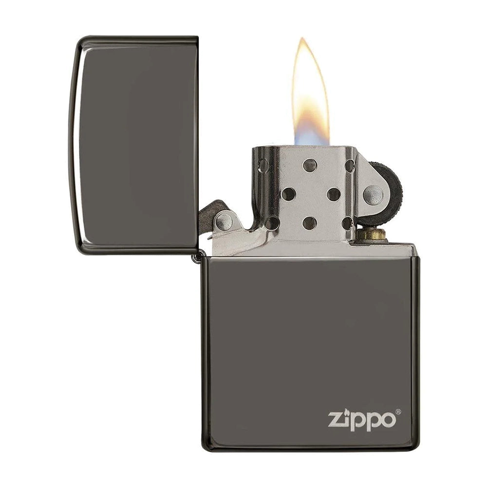 ZIPPO Lighter Black Ice with Zippo Logo