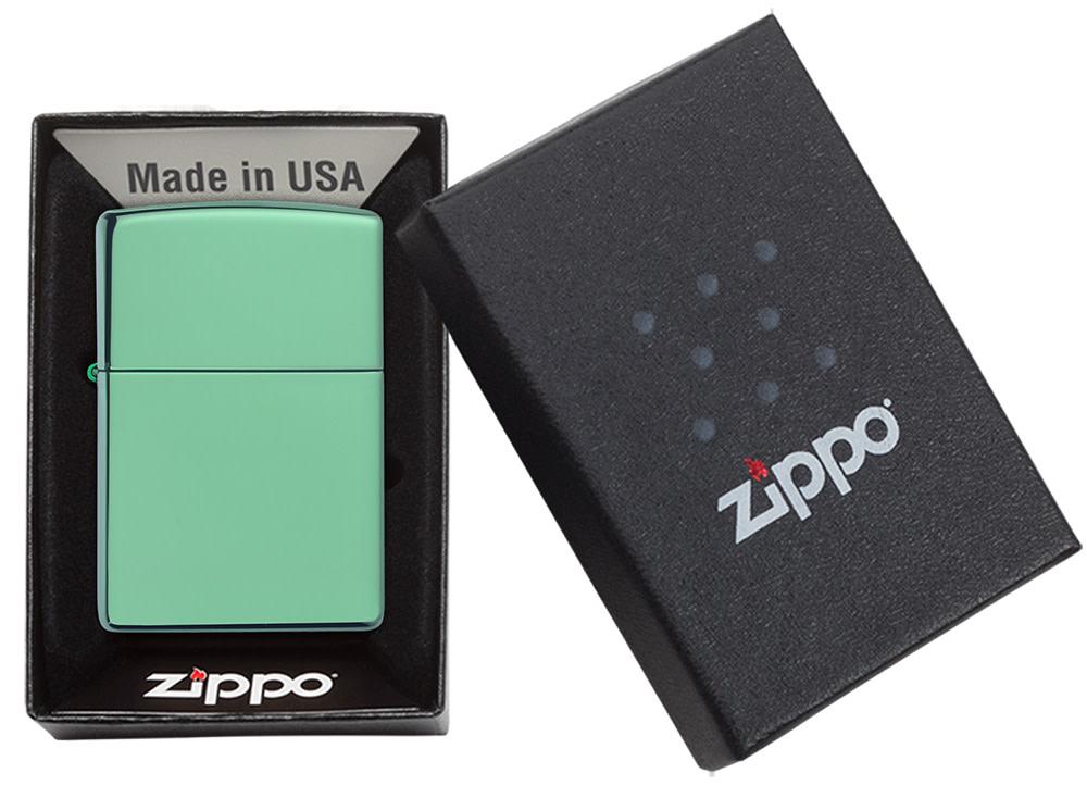 ZIPPO Lighter High Polish Green