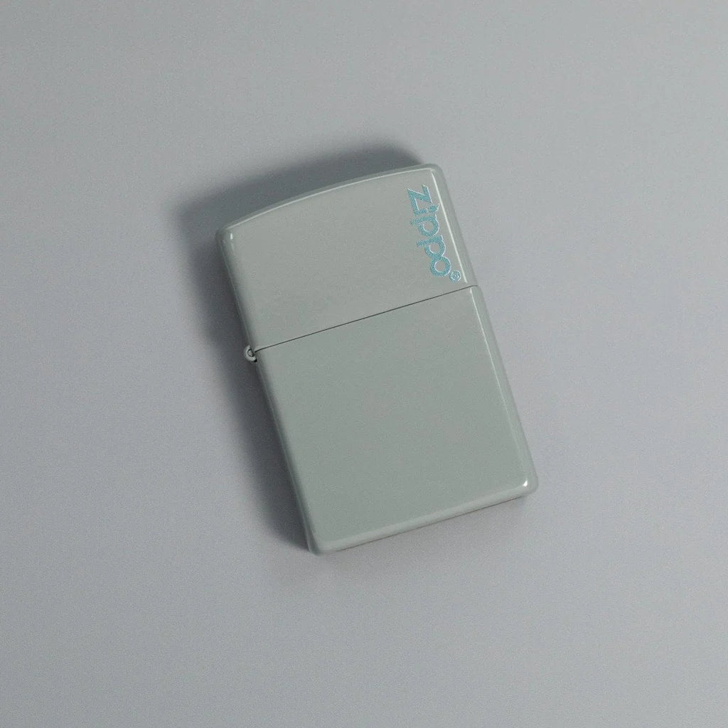 ZIPPO Lighter Flat Grey with Zippo Logo