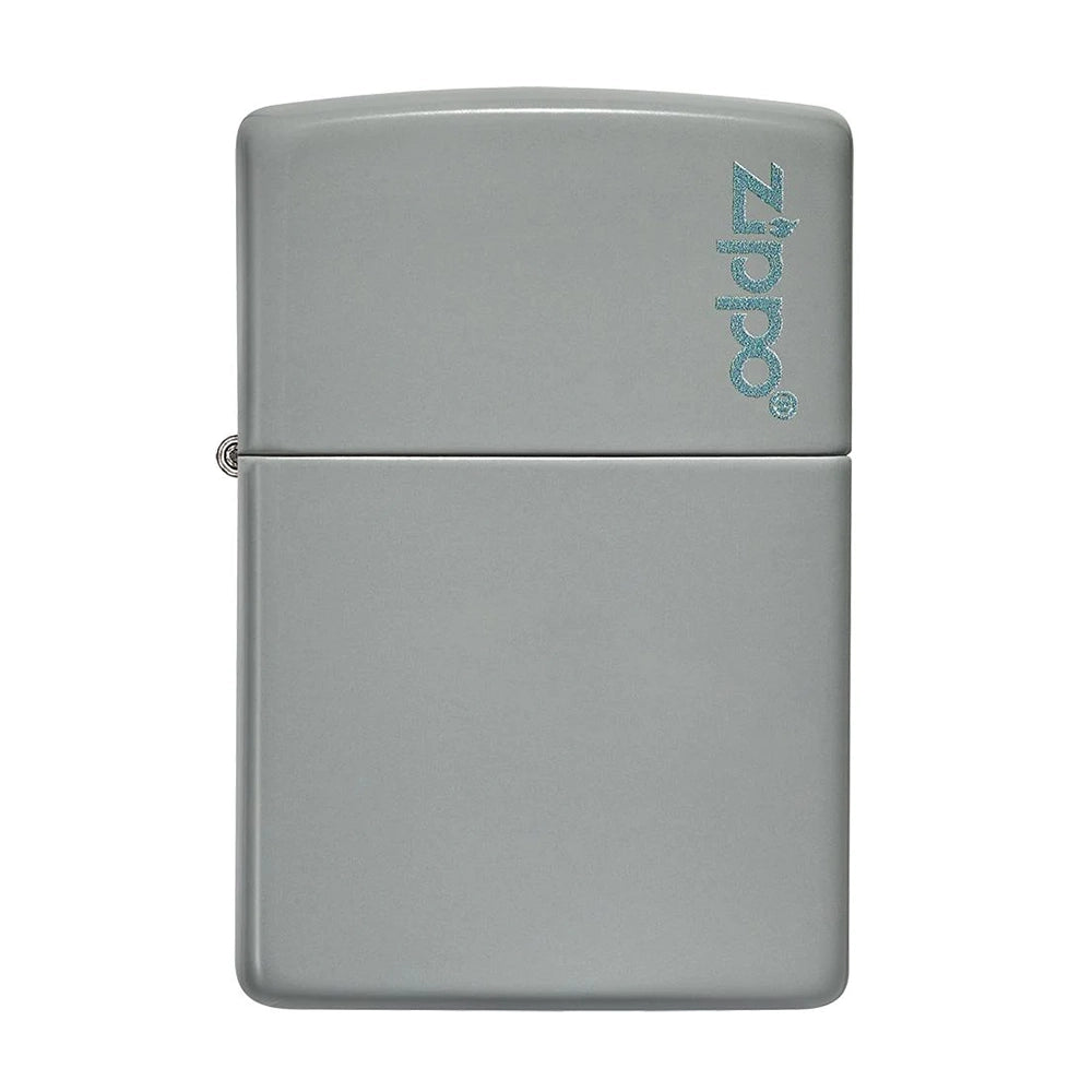 ZIPPO Lighter Flat Grey with Zippo Logo