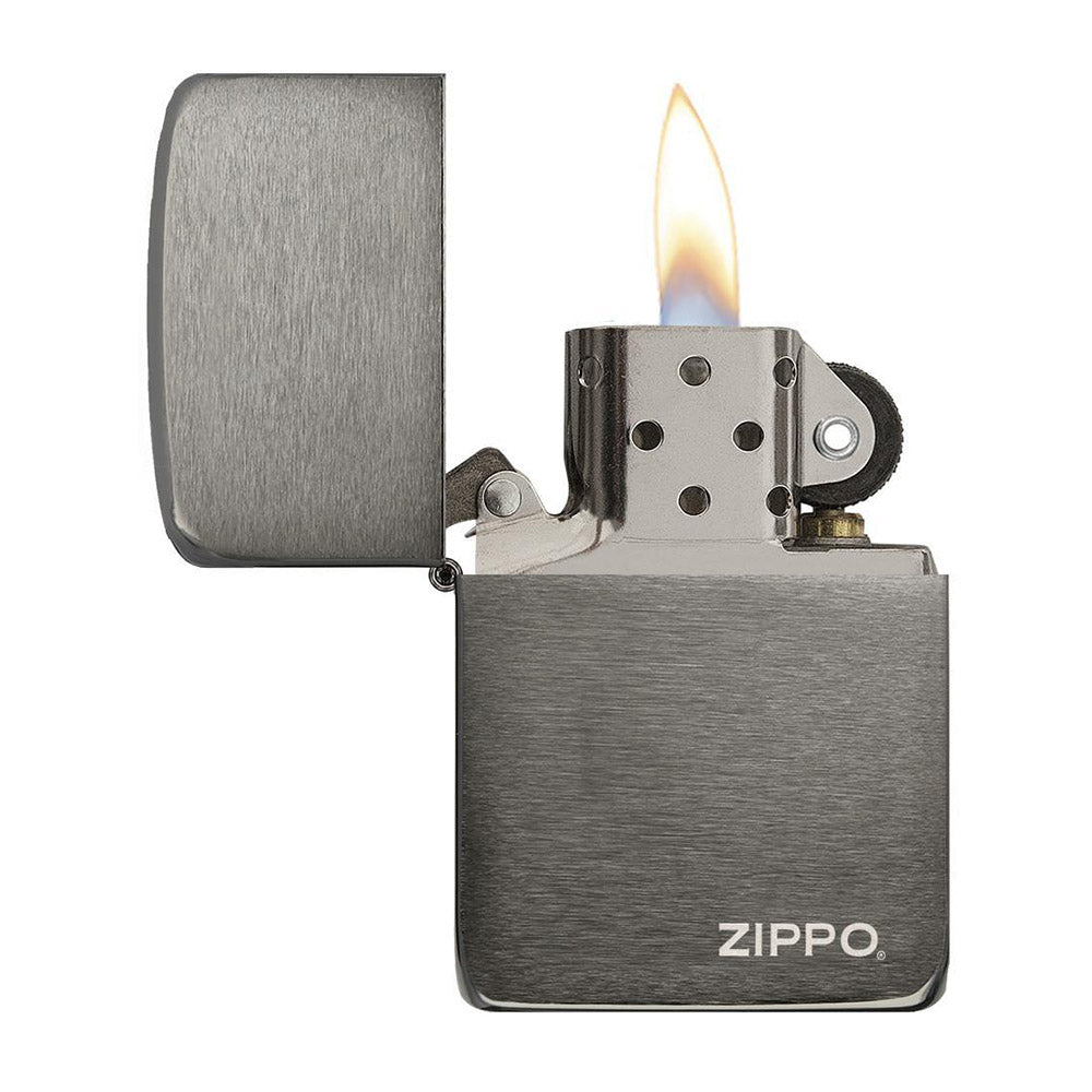 ZIPPO Lighter 1941 Replica Black Ice with Zippo Logo