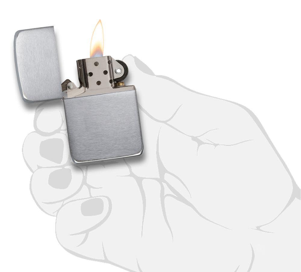 ZIPPO Lighter 1941 Replica Brushed Chrome