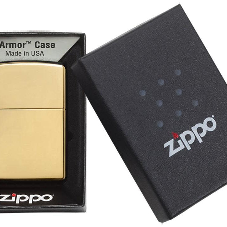 ZIPPO Lighter Armor High Polish Brass