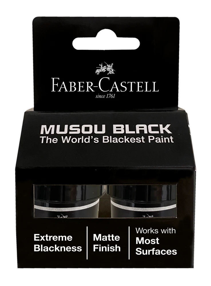 FABER-CASTELL Poster Colours 15ml Musou Black Set of 2