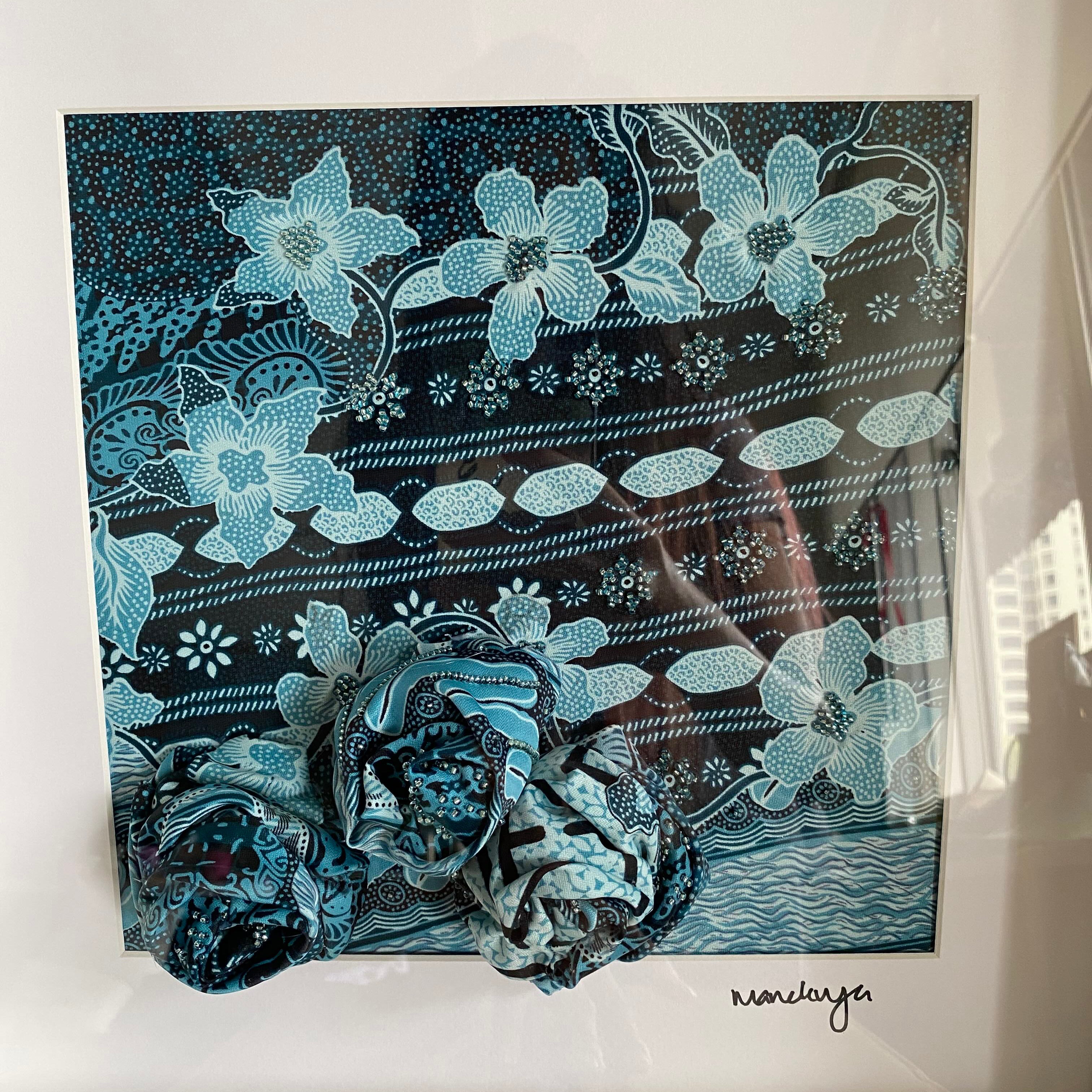 MANEKNYA Art Beading-biruNya Capturing Bunga Telang