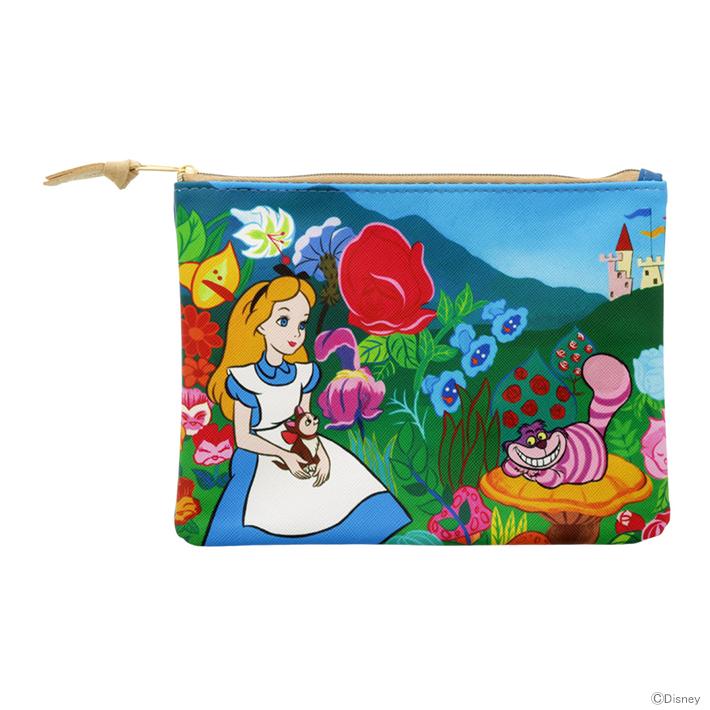 SUN-STAR Disney Retro Art Collection Flat Pouch Alice