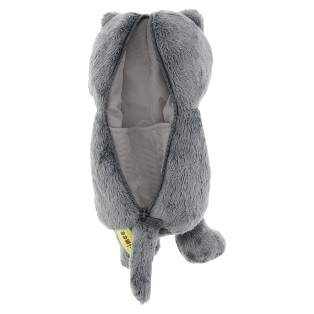 SUN-STAR Nuimee Fluffy Pen Case Sitting Cat