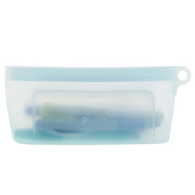 SUN-STAR Punin Silicon Zip Pen Case Blue