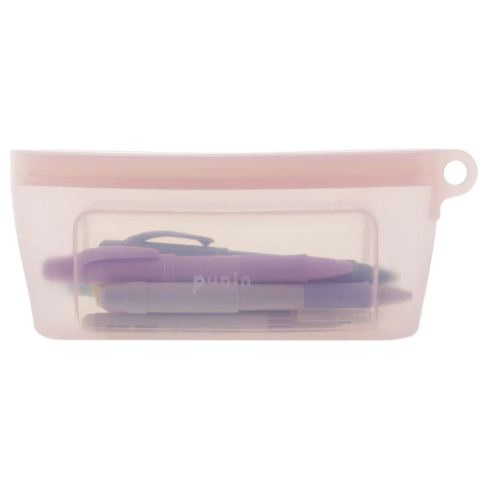 SUN-STAR Punin Silicon Zip Pen Case Pink