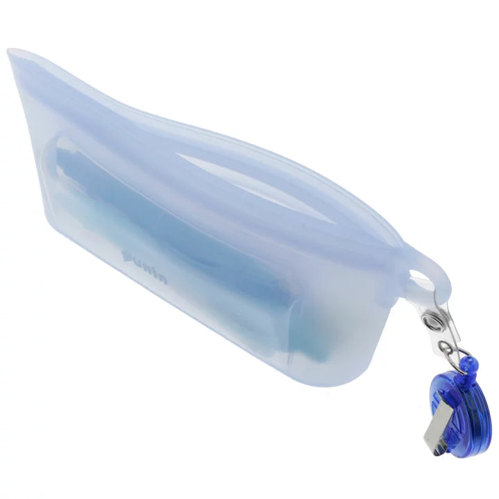 SUN-STAR Punin Silicon Zip Pen Case Navy