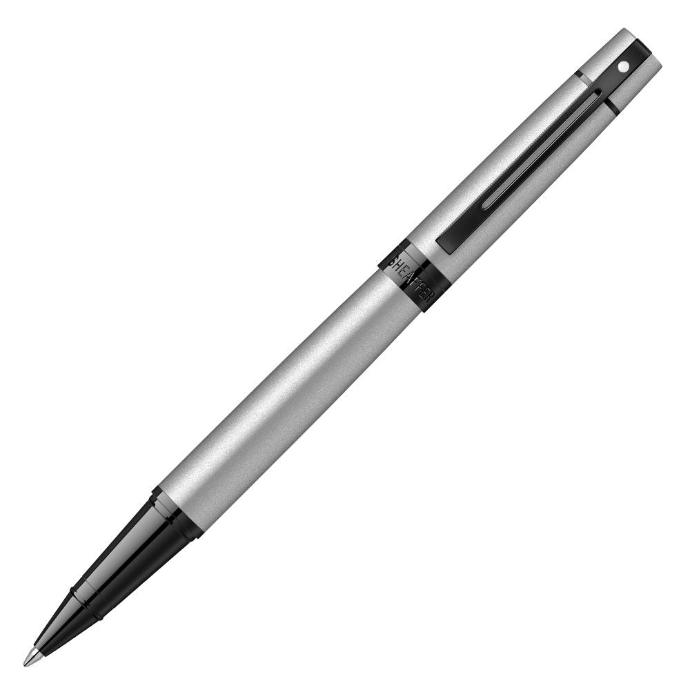 SHEAFFER 300 Matte Gray Lacquer Black Trim 9345 Rollerball