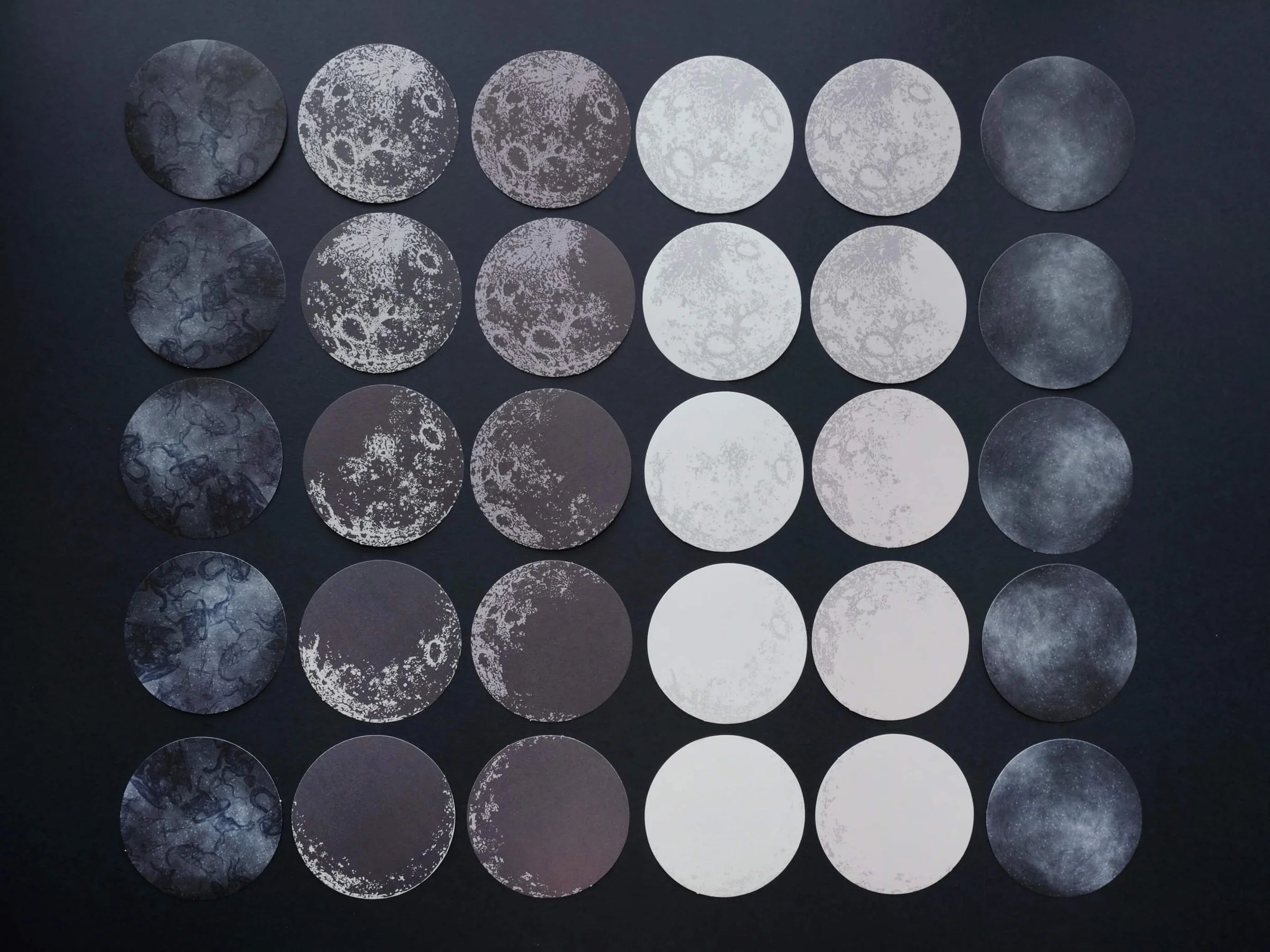 JIEYANOW ATELIER Crafts Paper Pack Phase to Loving You Moon Phases