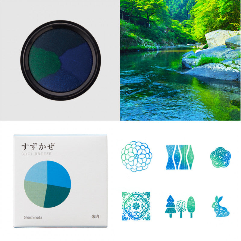SHACHIHATA Watashi No Iro Ink Pad Cool Breeze