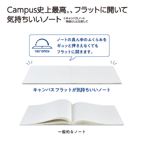 KOKUYO Campus Flat Notebook B5 7mm Dot Ruled Blue