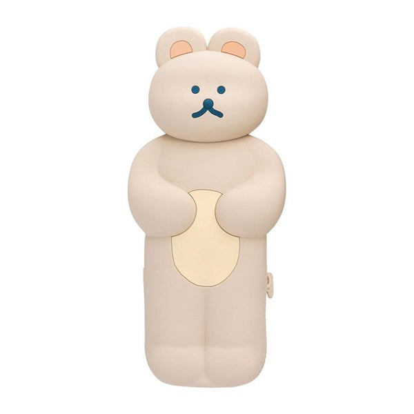 BRUNCH BROTHER Silicone Pen Case Bear Milk Tea