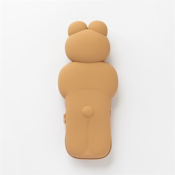 BRUNCH BROTHER Silicone Pen Case Bear Milk Tea