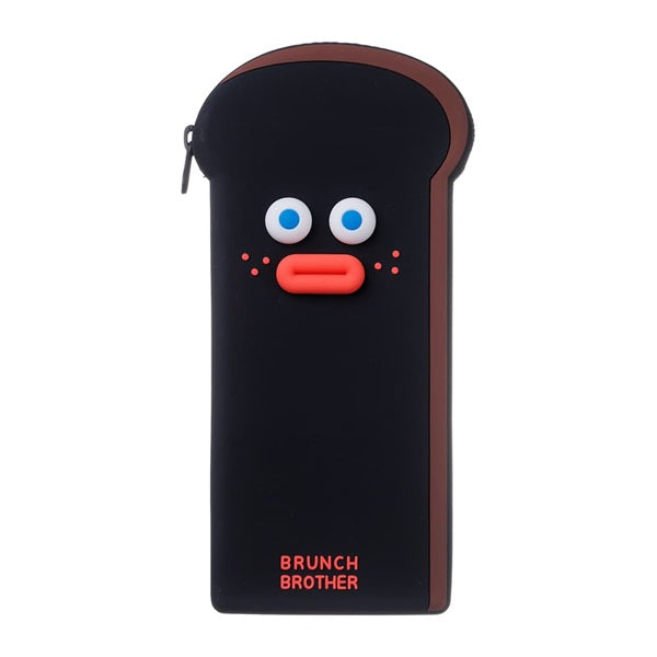BRUNCH BROTHER Silicone Pen Case Toast Black