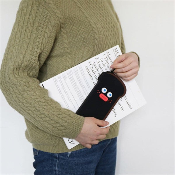 BRUNCH BROTHER Silicone Pen Case Toast Black