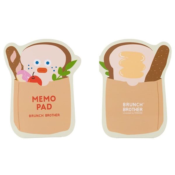 BRUNCH BROTHER Die Cut Memo Pad Toast