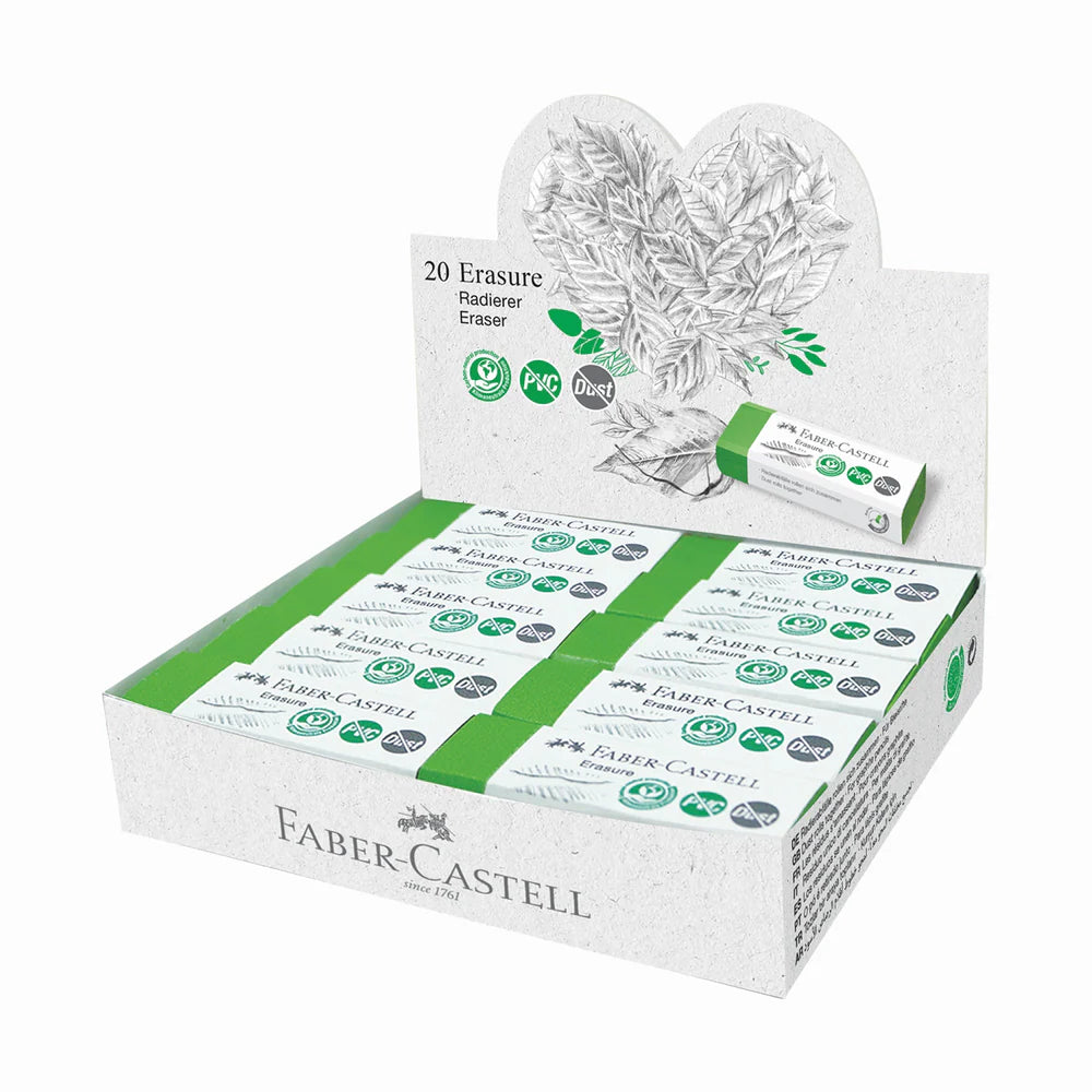 FABER-CASTELL Erasure PVC Free & Dust Free Eraser 187250 20s