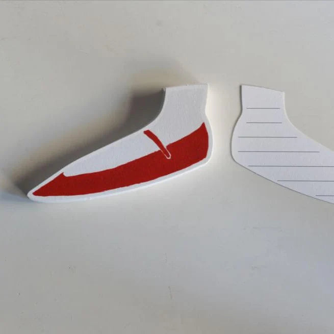 CLASSIKY Die-Cut Letterpress Cards Red Shoes 5s