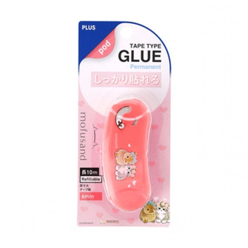 PLUS Norino Pod Glue Tape x Mofusand TG 1110SS 6mmx10M Pink