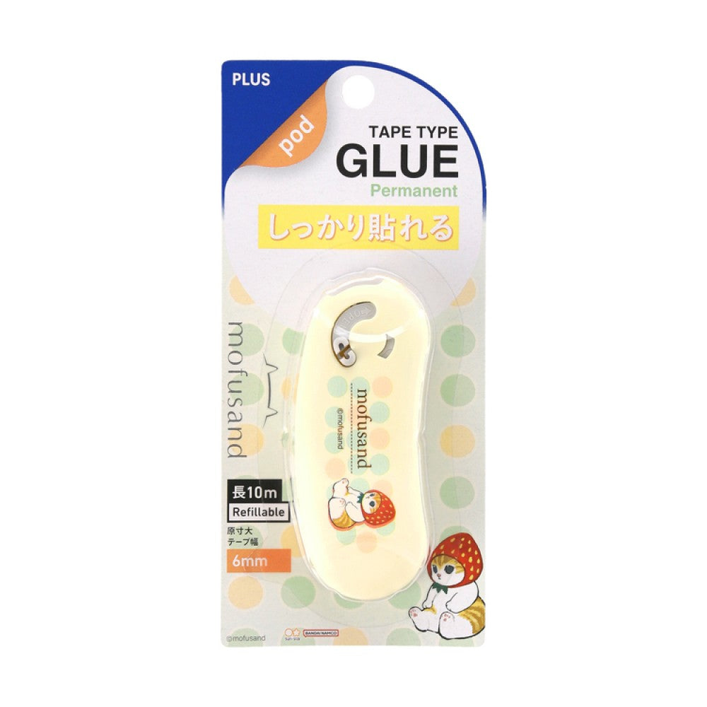 PLUS Norino Pod Glue Tape x Mofusand TG 1110SS 6mmx10M White