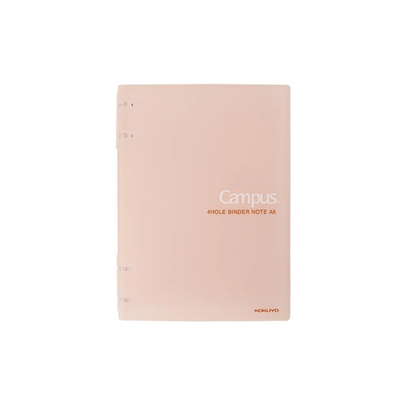 KOKUYO Campus Binder Notebook 4-Ring Line 40s 8mm A5 / Light Pink