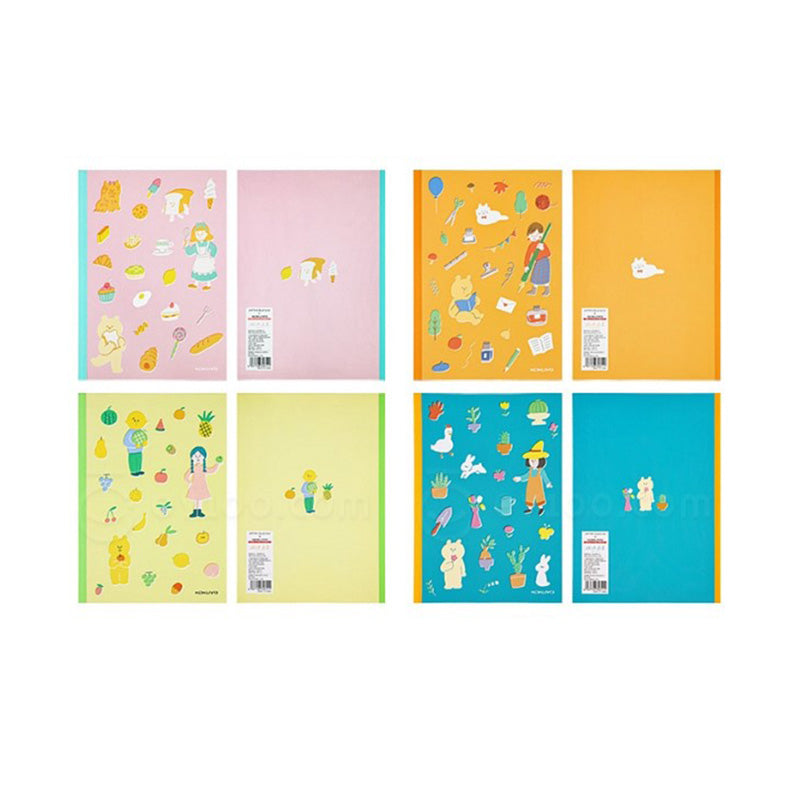 KOKUYO Illustrator Favorite Plants Notebook 40s 8mm B5 / Turquoise