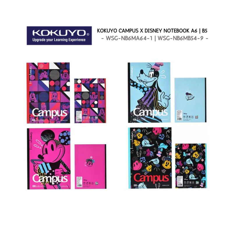 KOKUYO Disney Pop Carnival Notebook B5 Dotline 40s 8mm