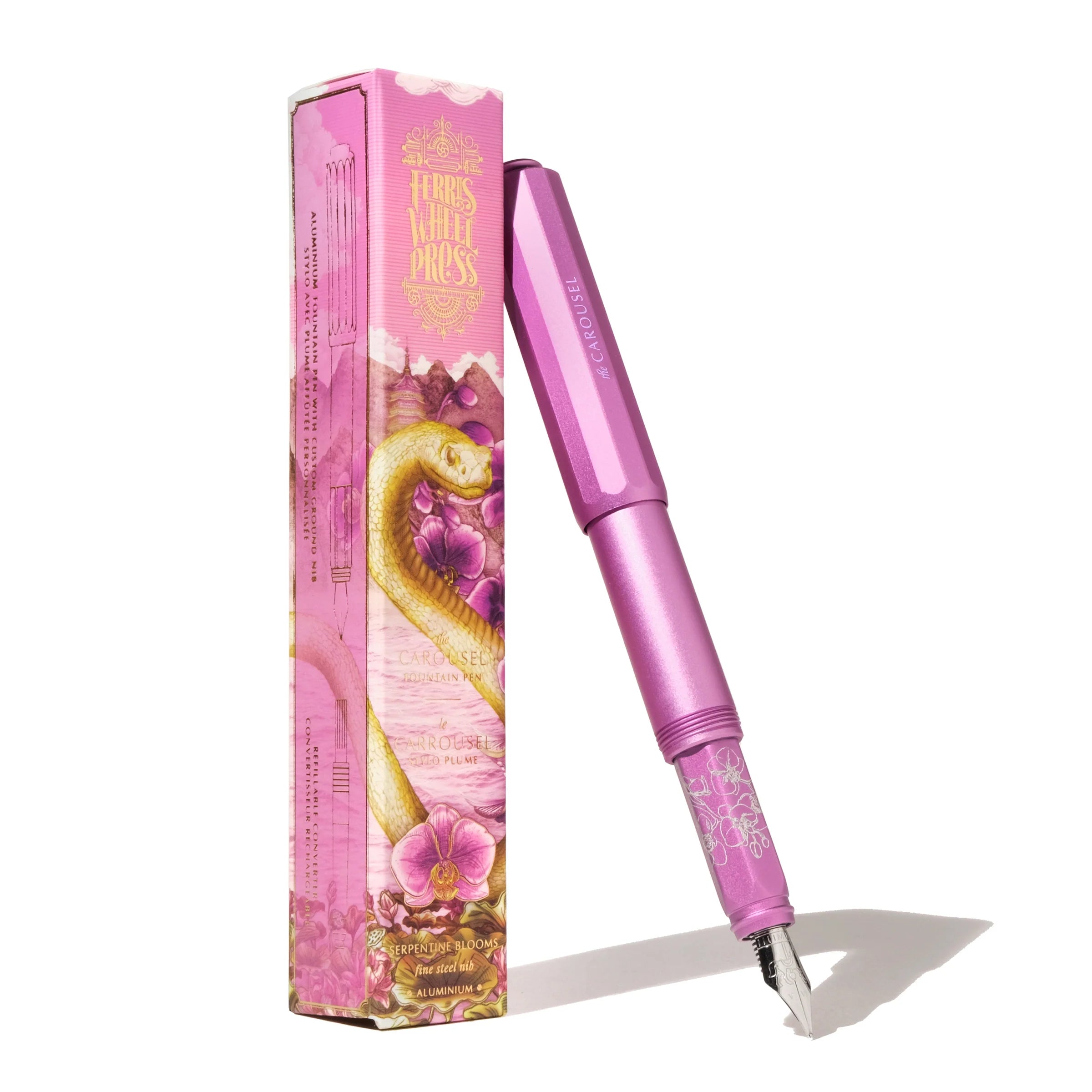 FERRIS WHEEL PRESS Carousel Aluminum Fountain Pen Limited Edition Serpentine Blooms Fine