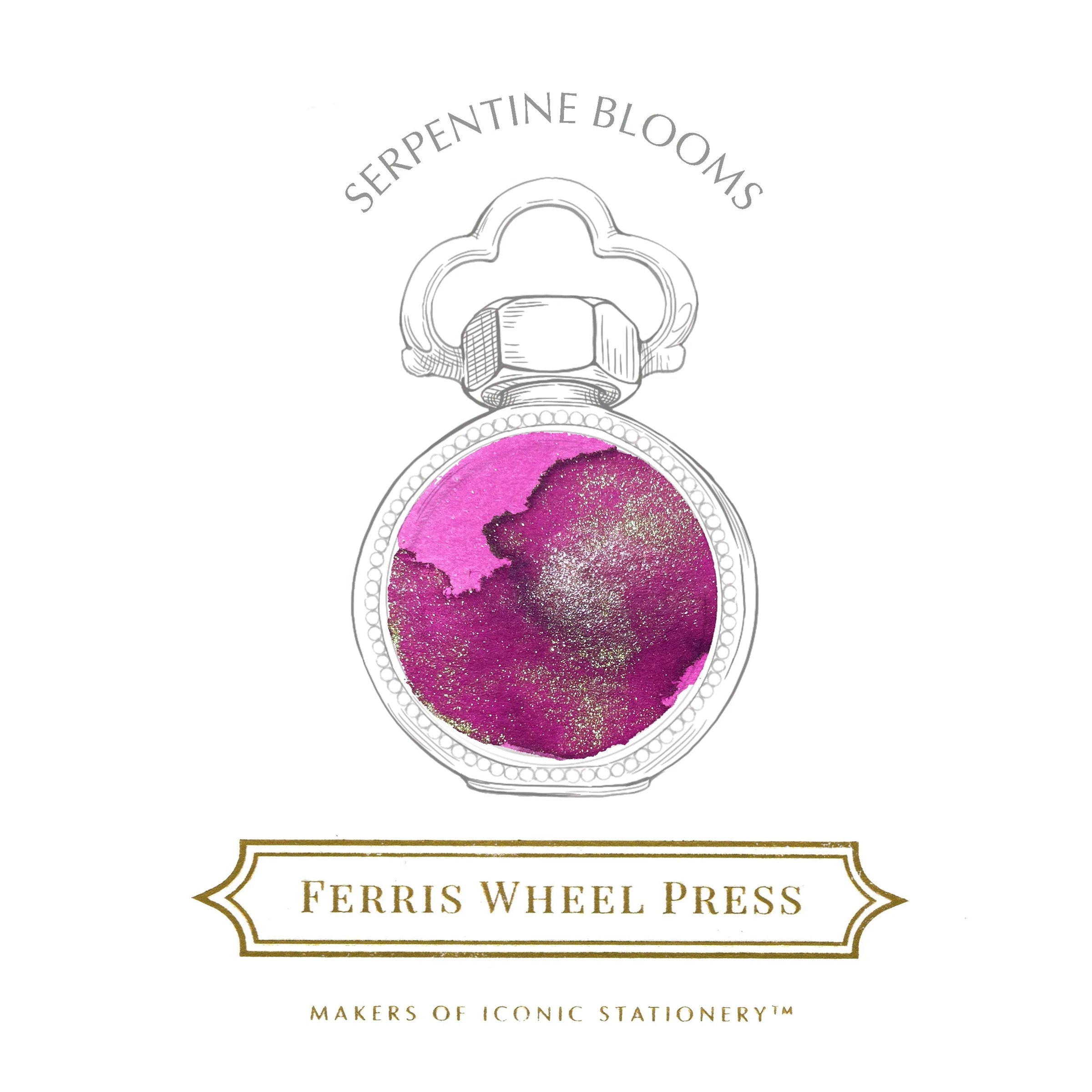 FERRIS WHEEL PRESS Fountain Pen Ink 38ml Special Edition Year Of The Snake Serpentine Blooms