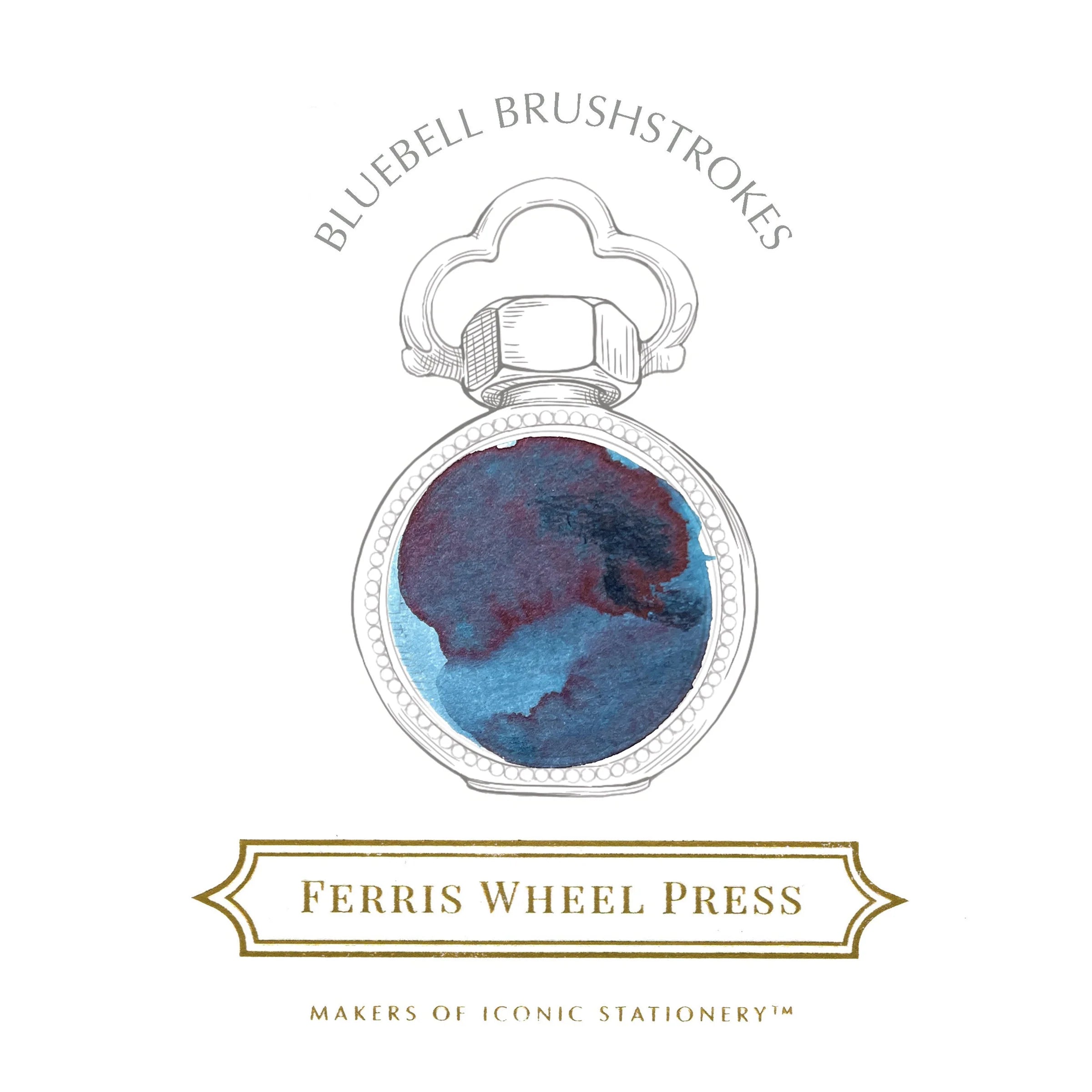 FERRIS WHEEL PRESS Fountain Pen Ink 38ml Bluebell Brushstrokes