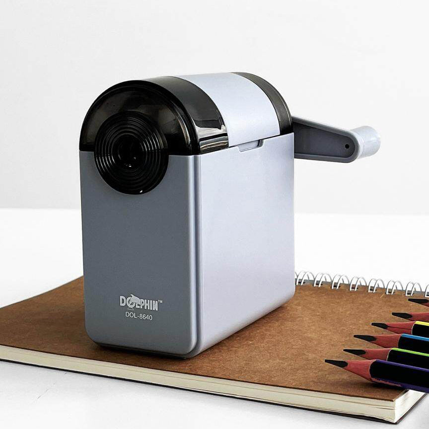 DOLPHIN Desk Pencil Sharpener PS-DOL8640 Grey