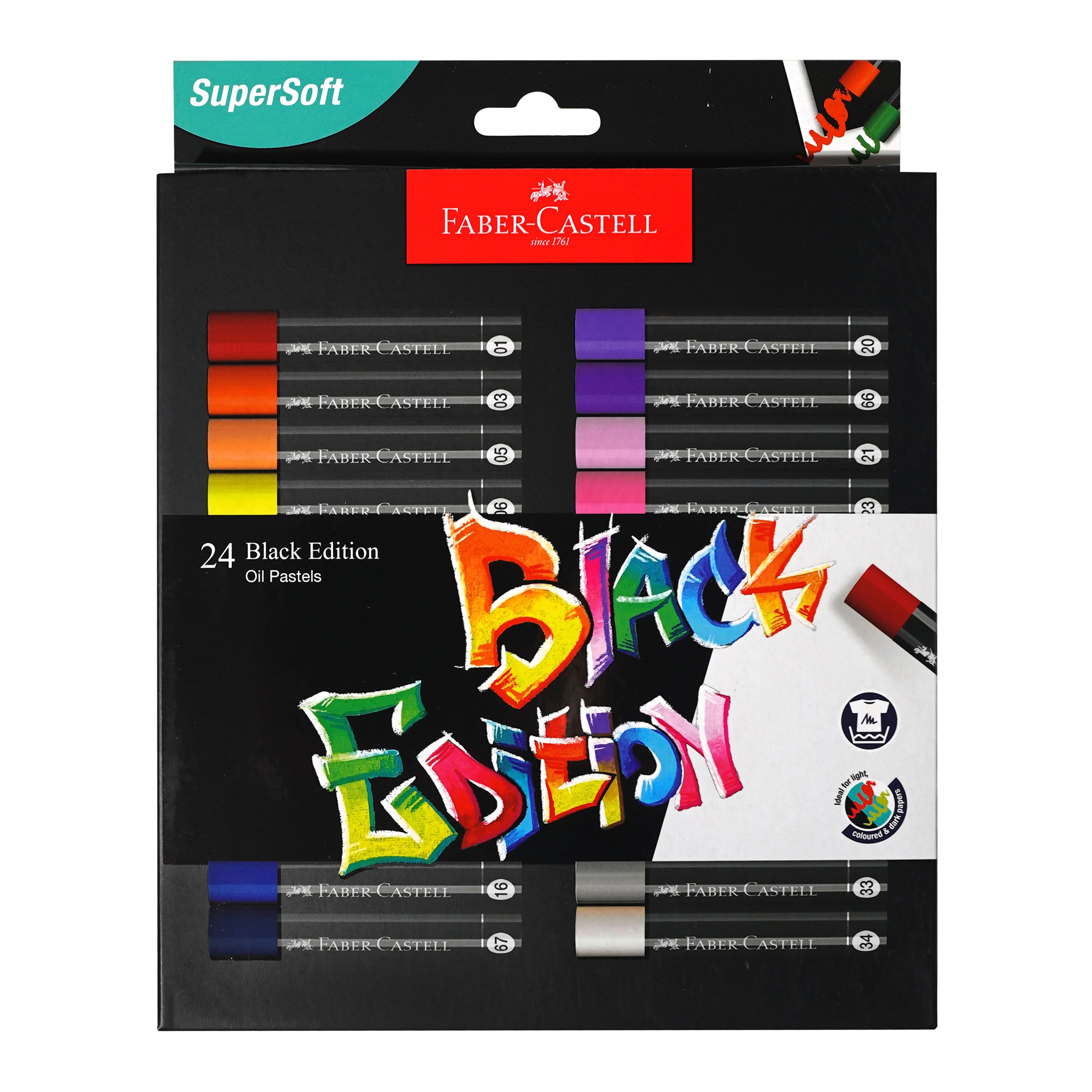 FABER-CASTELL Black Edition Oil Pastel 24s